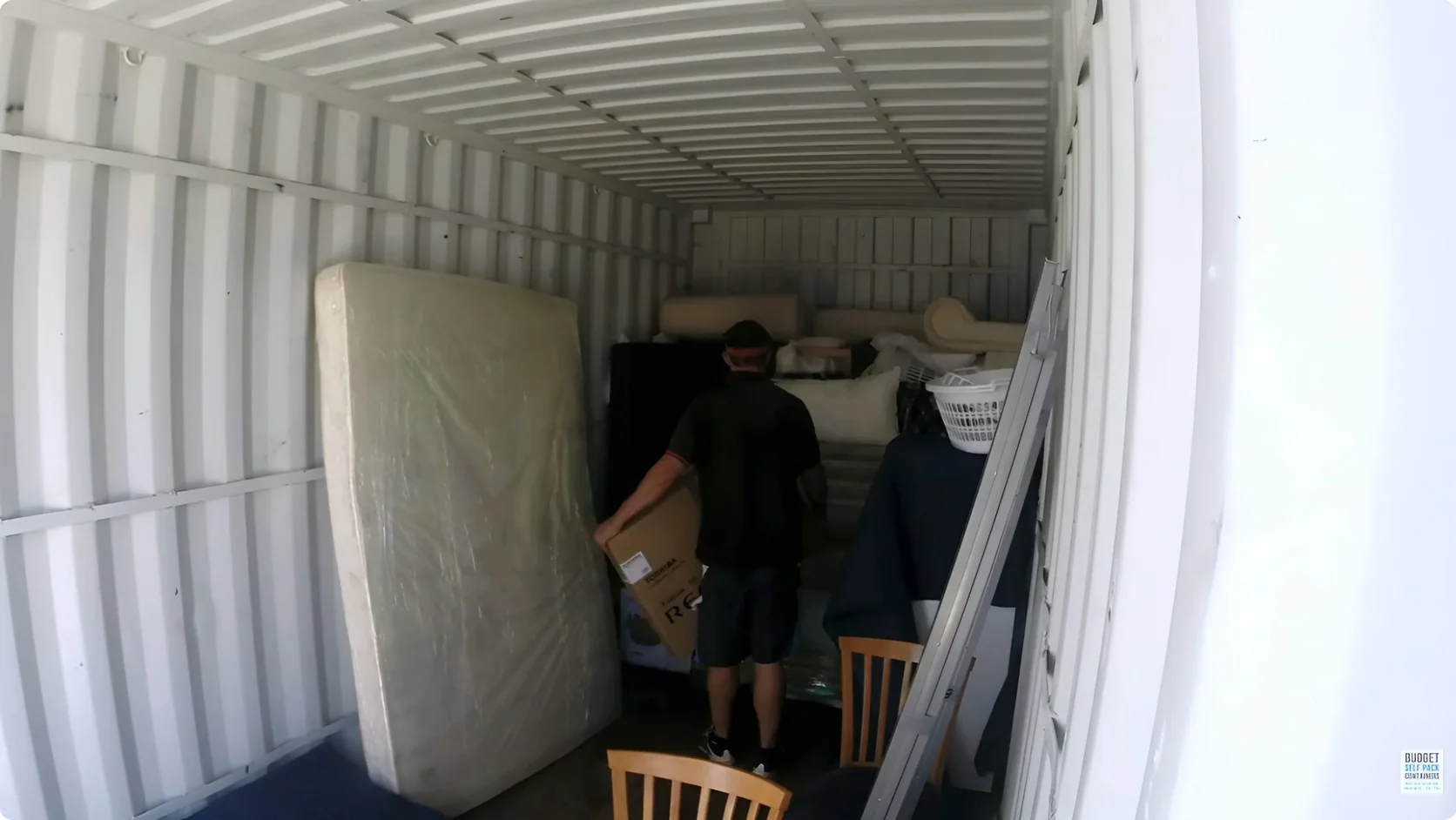 Office furniture and workstations prepared for relocation