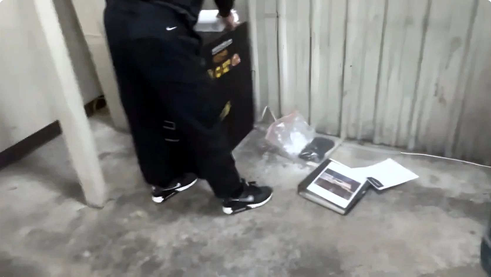 Moving truck being loaded for a scheduled relocation
